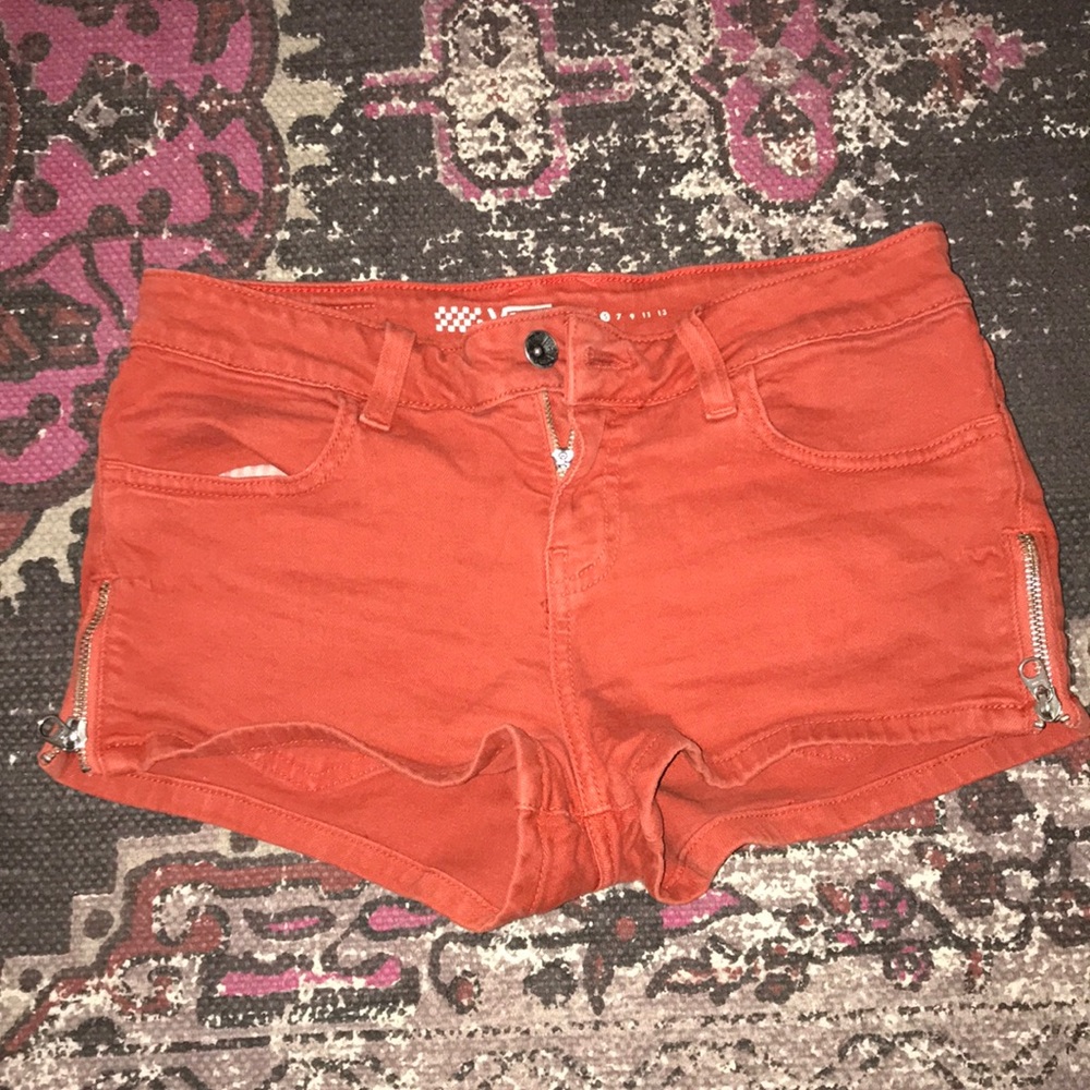 Vans side zip shorts